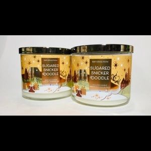 Sugared snickerdoodle candles